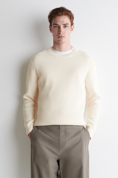 極美品3.1万★ロンハーマン Cotton Crew Neck Pullover Solid Crew Neck Cotton Sweater for Men from Size S to 4XL