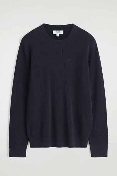 その他 TEN MOCK NECK COTTON KNIT NAVY L Basic o-neck knit - Dark Grey Melange