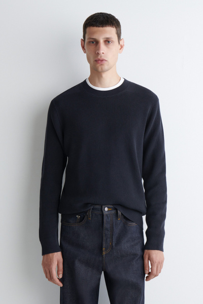 トップス WACKOMARIA/COTTON KNIT CREW NECKSWEATER wackomaria COTTON KNIT CREW NECK SWEATER