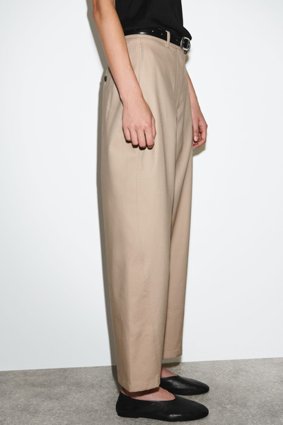 COS COTTON WIDE-LEG CHINOS サイズ44 COTTON WIDE-LEG CHINOS - MOLE | COS