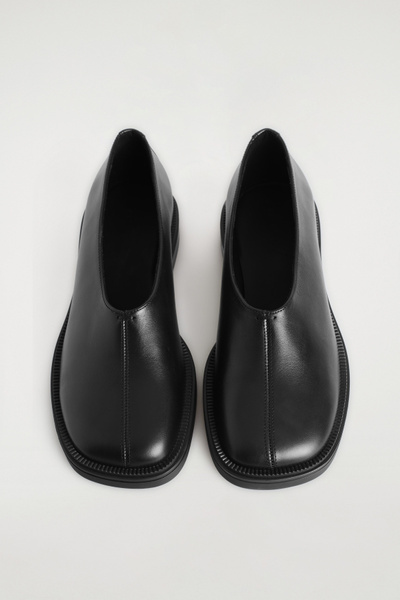 CHUNKY LEATHER SHOES - BLACK | COS US