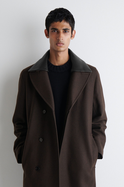 noroll THROUGH COAT Brown Mサイズ noroll THROUGH COAT Brown Mサイズ