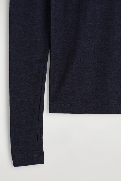 SLIM MERINO WOOL SWEATER - NAVY | COS US