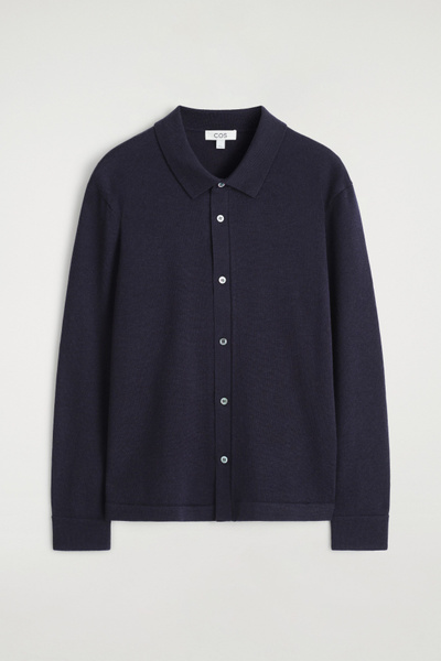 ニット/セーター ARGUE - ARGUE WHOLEGARMENT WOOL MELLOW KNIT/NAVY Cooper Sweater - Nordic Navy