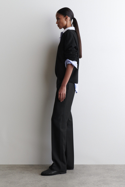 TAILORED WOOL-BLEND PANTS - BLACK | COS US TAILORED WOOL-BLEND PANTS - BLACK | COS US