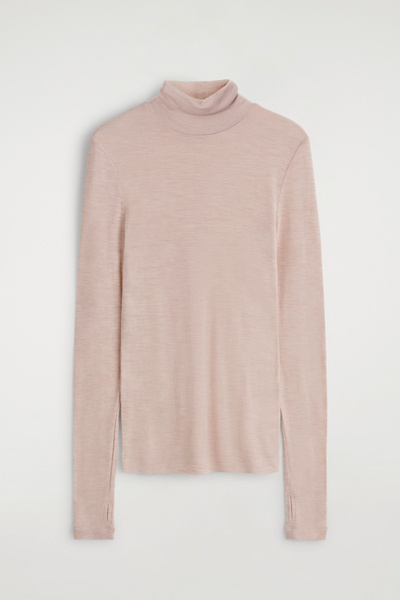 新品　BRIEFING　FINE MERINO HIGH NECK KNIT Fine Merino Turtleneck Top in Regenerative Wool | EILEEN FISHER