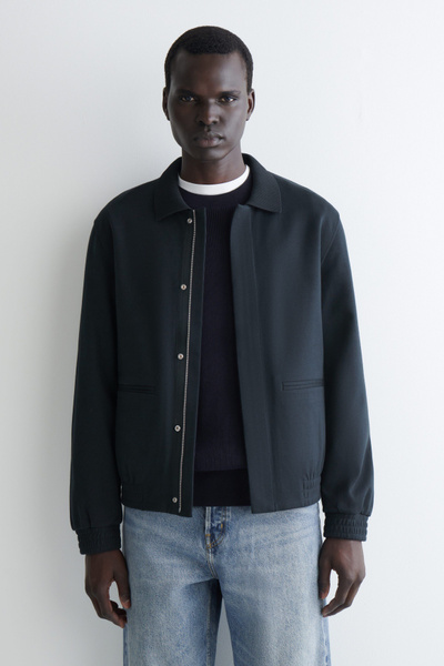 Scye Harrington Jacket ネイビー Scye（サイ）の「Scye Harrington Jacket（ブルゾン）」 - WEAR