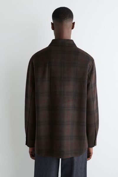 【超希少】COS 24AW DOUBLE-FACE WOOL OVERSHIRT COS Double-Faced Wool Overshirt | endource