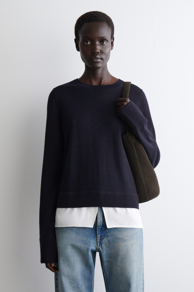 トップス THE ENNOY MERINO WOOL SWEATER NAVY L MERINO WOOL TURTLENECK SWEATER - NAVY | COS US