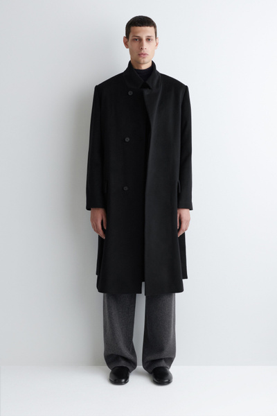 TAILORED WOOL LONG COAT - BLACK | COS US