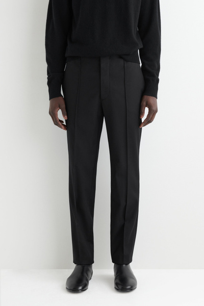 CTHY TECHWOOL BAGGY SARROUEL SLACKS 黒 1 CTHY TECHWOOL BAGGY SARROUEL SLACKS 黒 1