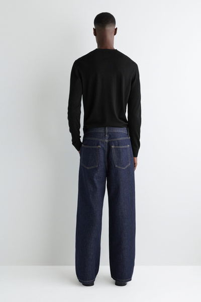 WIDE-LEG DENIM PANTS - DARK BLUE | COS