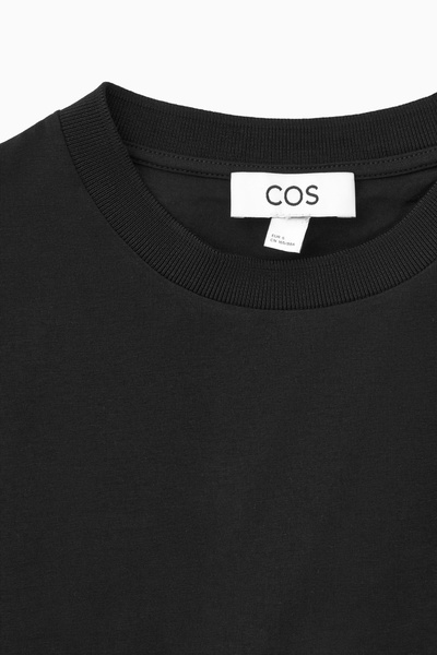 cos asymmetric t-shirt dress - BLACK Size:2 (M) 7/2/2026 Becca Kufrin Stuns in