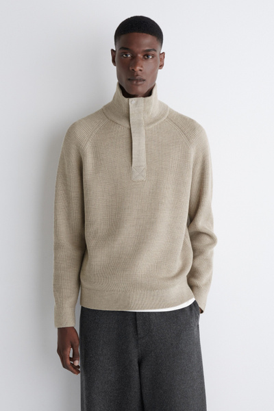 <H> SOLID WOOL 2B COLLAR KNIT 金山大成 H> SOLID WOOL 2B COLLAR KNIT 金山大成 - メルカリ