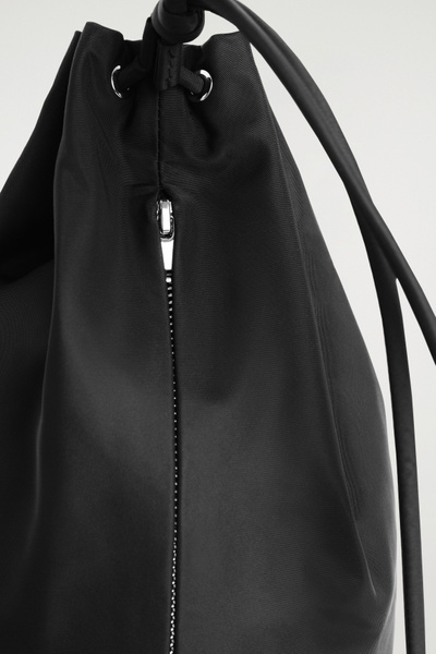 DRAWSTRING CROSSBODY BAG - NYLON - BLACK | COS US