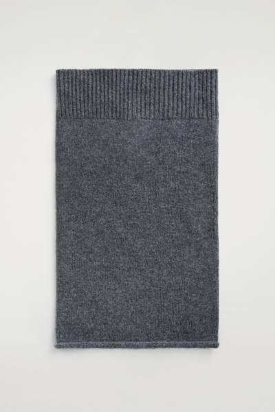 WOOL-CASHMERE SNOOD - DARK GRAY | COS