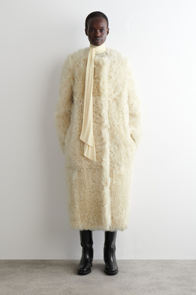 MEER. SHEER JACKET クリーム Garment-Dyed Utility Cotton Classic Collar Jacket | EILEEN