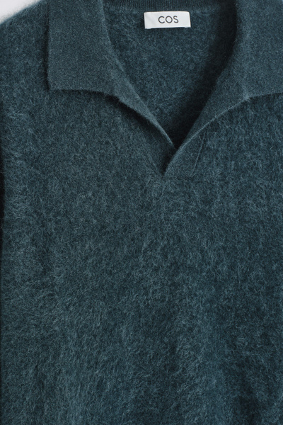 トップス COS RELAXED-FIT WOOL CASHMERE POLO SHIRT COS Relaxed-Fit Wool-Cashmere Polo Shirt | endource