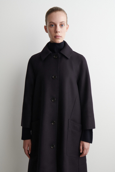 【美品】MARNO Jane coat Navy VOLUMINOUS WOOL CAR COAT - NAVY | COS