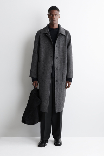 URBAN RESEARCH COSEI COAT グレー Light grey traviata coat in 