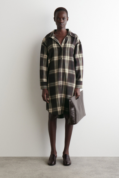 ミストレアス Fur Sleeve Plaid Shirt Dress IMG_5186_720x.jpg?v=1758219952