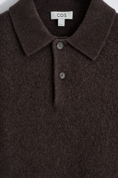 トップス COS RELAXED-FIT WOOL CASHMERE POLO SHIRT COS Relaxed-Fit Wool-Cashmere Polo Shirt | endource