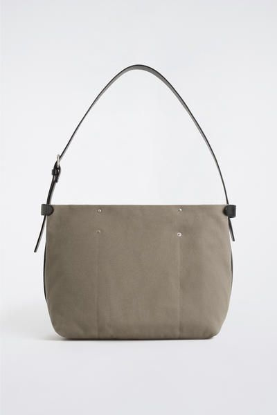 UTILITY MESSENGER BAG - CANVAS - GRAY | COS US