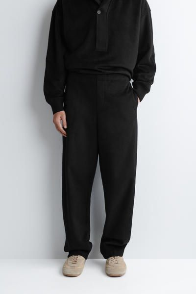 パンツ comoli beams Black Watch check woolpants Beams Plus 1Pleat Wool Cashmere Charcoal Grey