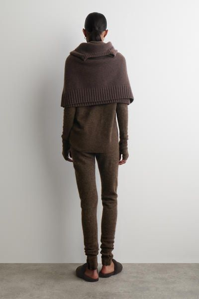 ALPACA MERINO WOOL PANTS - BROWN MÉLANGE | COS US