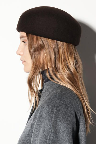 SCULPTED WOOL BERET - BROWN | COS US