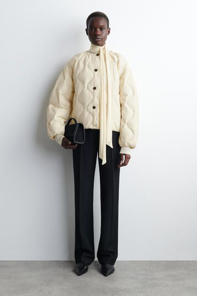 ジャケット・アウター MISTREASS Cable Knit Padded Jacket beige 8662_20317d4775_577aca02027e90