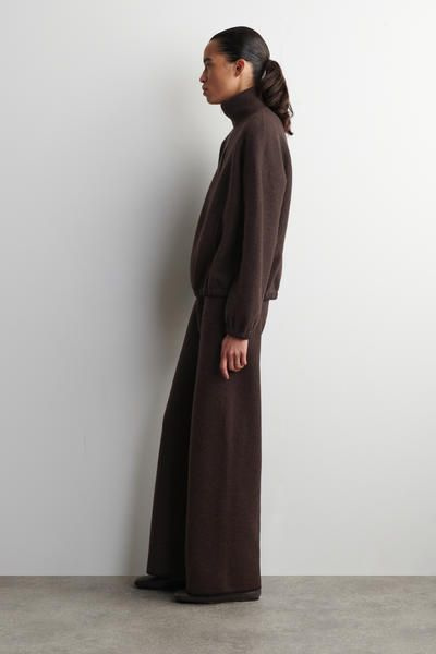 Pantalon Femme Devernois En Laine Mélangée - Marron, Taille FR48/EU46 - Neuf Avec étiquettes - Pour Affaires