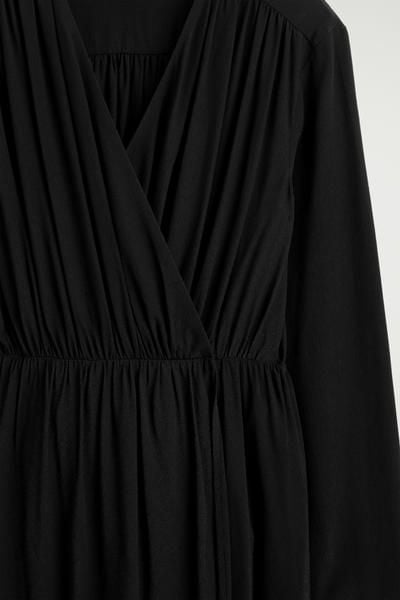 black lace cocktail dress sleeveless Crystal Detail Mini – self-portrait-US Black v neck chiffon pom pom size:1 This garment fits true