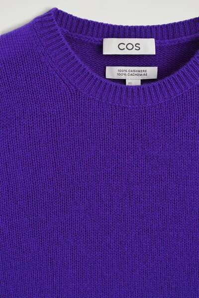 CASHMERE T-SHIRT - PURPLE | COS US