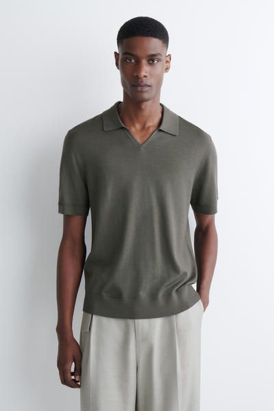 トップス COS RELAXED-FIT WOOL CASHMERE POLO SHIRT Women's Polo Shirts | Long & Short Sleeve | COS US