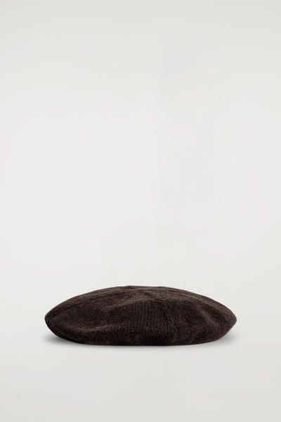 WOOL-YAK BERET - DARK BROWN | COS US