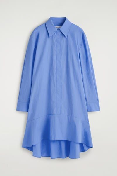 cos blue shirt dress COS Structured Shirt Dress