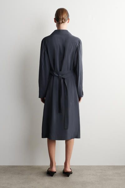 trench coat with midi dress 15 Ways I'm Styling My Trench Coat This Season So It Doesn't Look So Plain