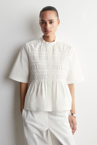 シャツ/ブラウス(半袖/袖なし) HYEON kinoco blouse / cream 9028_ce210e6d10_423b670452531d