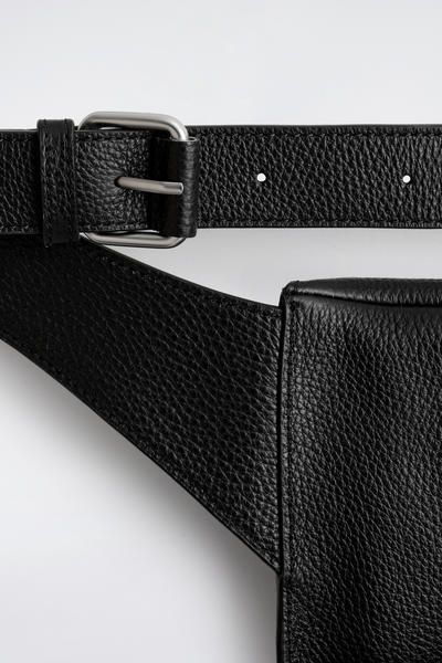 BRUNSWICK BELT BAG - LEATHER - BLACK | COS US
