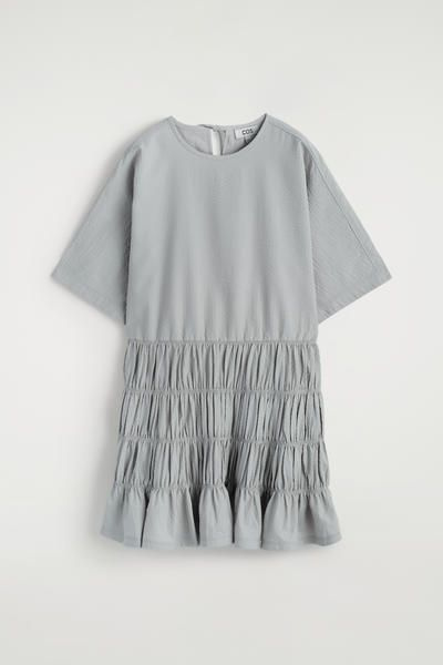 cos grey dress COS Ribbed Tube Dress