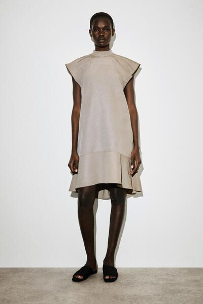 colysmo beige dress Camila Coelho Cassia Mini Dress in Sand