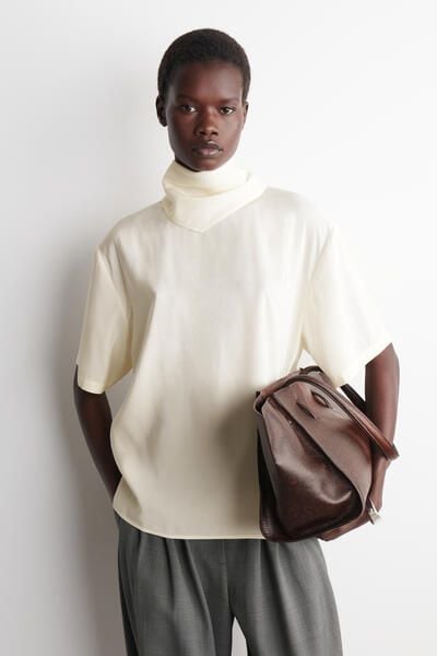 トップス Acka drape volume tops / beige 9194_4c8c3ec9db_6e9240a743b0ec