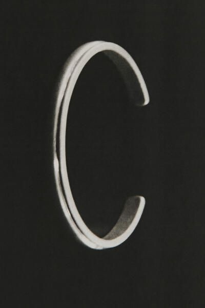 DOUBLE-BAND CUFF - SILVER | COS US