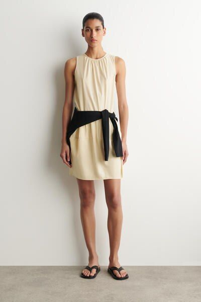 PANELED MINI DRESS - BUTTER YELLOW | COS US