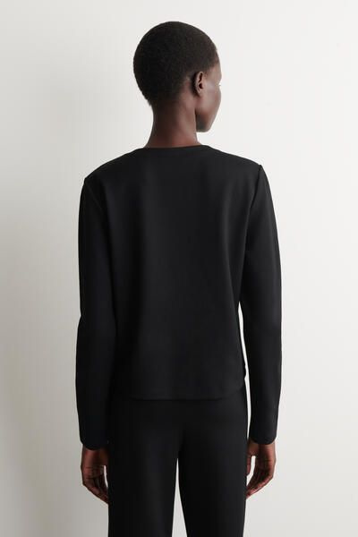 MINIMAL JERSEY CARDIGAN - BLACK | COS US
