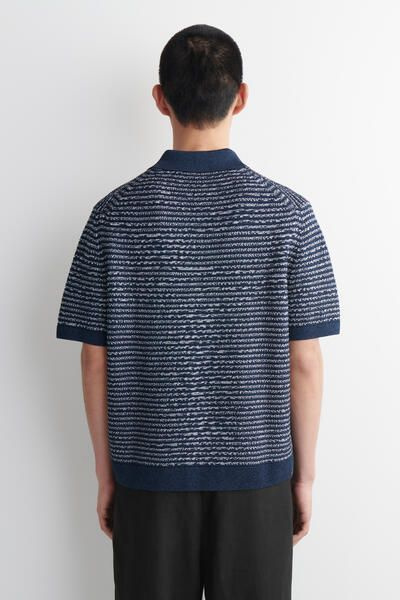 トップス second layer 23ss s/s open knit polo Open-knit cotton polo shirt – On Sale Now with Up to 50% Off