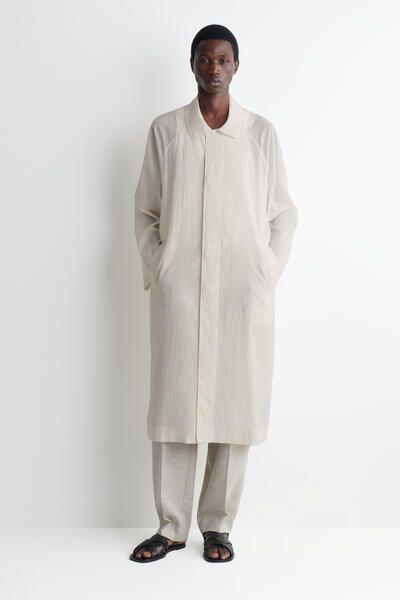 TECHNICAL SHEER-NYLON TRENCH COAT - ECRU | COS CA