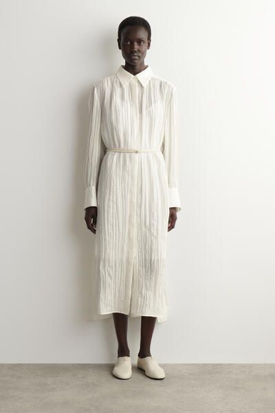 white cotton summer dress Designer Summer cotton dress- Nataly White – Inca Heritage NYC main image 1
