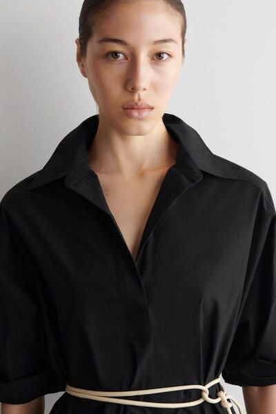 cos a line poplin shirt dress COS A-line Poplin Shirt Dress